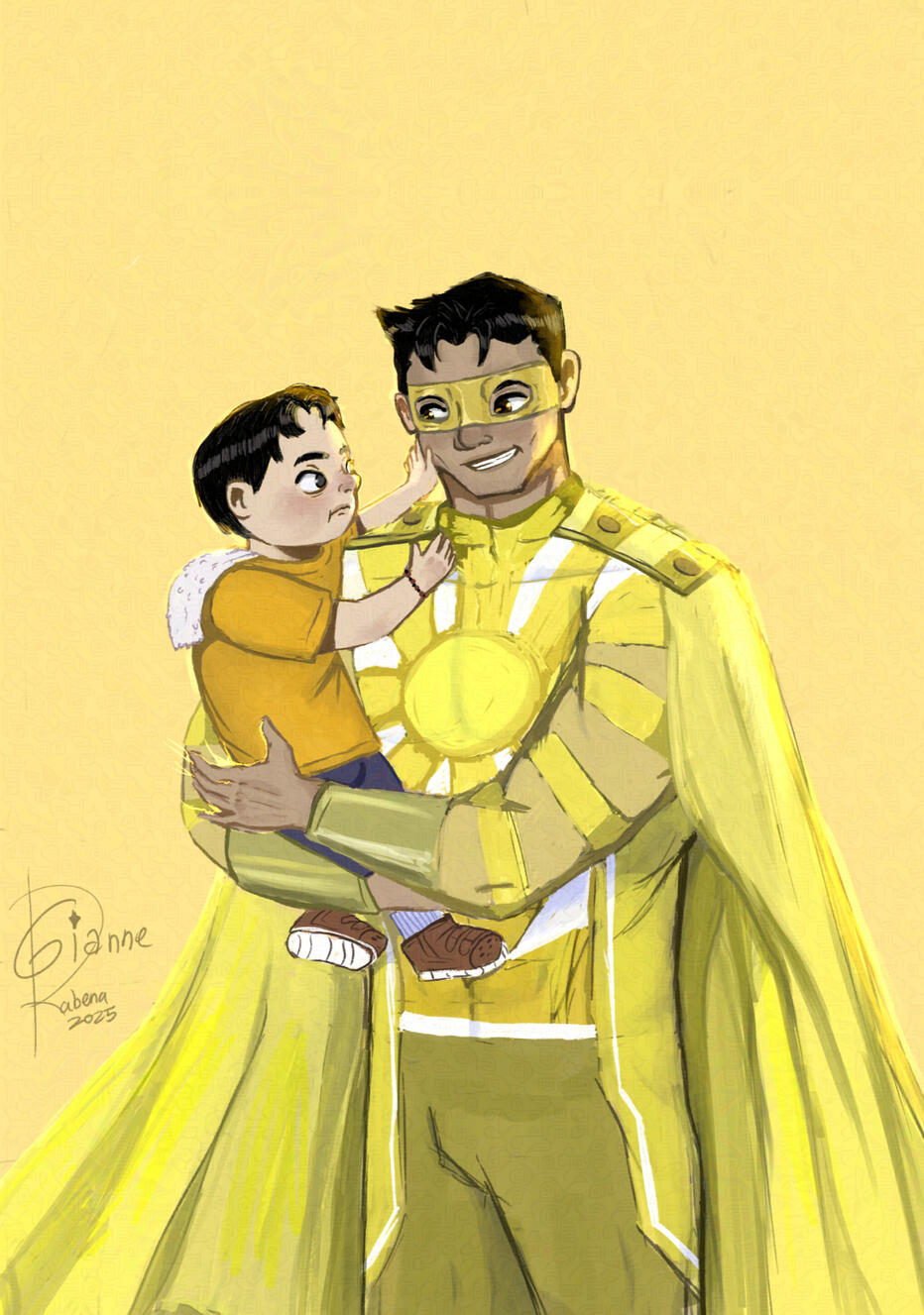 2025. Little Curtis with Kapitan Araw (aka his dad).