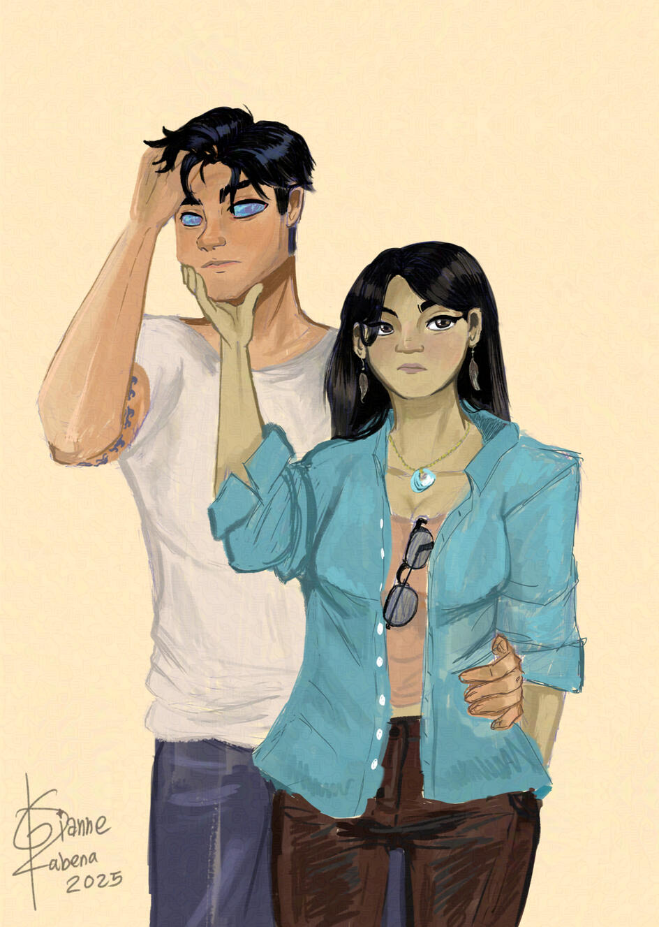 2025. Agos and Maya Girl as their alter-egos, Virgil and Nadia.