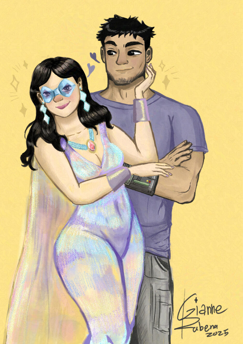 2025. Dian Diamante and her Technopath husband, Isagani.