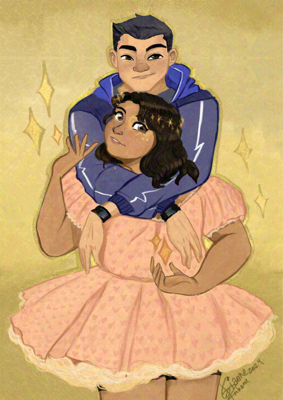 2024. Shoujo Manga style Andre and Karla.