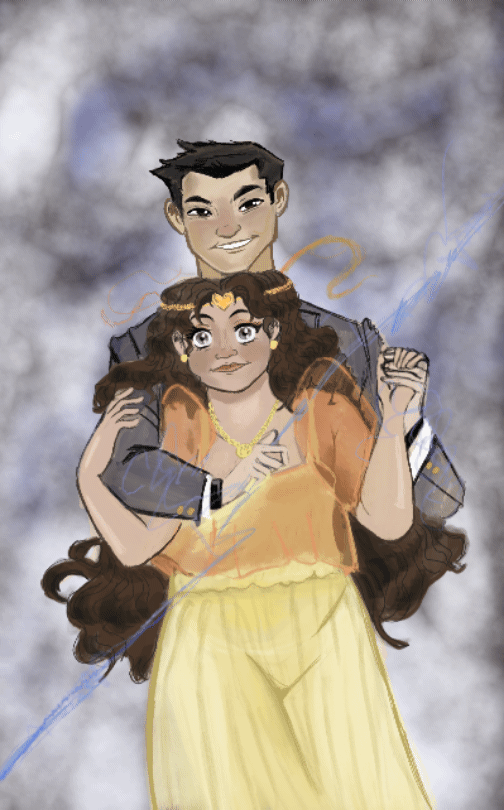 2022. Andre and Karla formal with powers GIF.